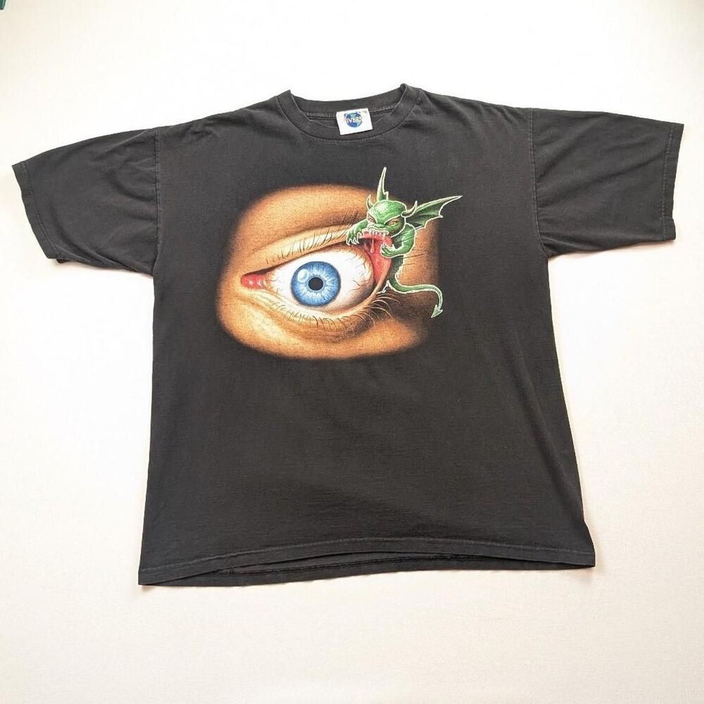 90s Universal Studios Halloween Horror Nights 1997 Black T-shirt Size XL RARE